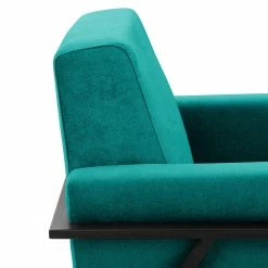 Norrwood Fauteuil Hanko I - Velours - Tissu Lito: Turquoise -loftscape Boutique 1000207162 200520 14264500153 DETAILS P000000001000207162