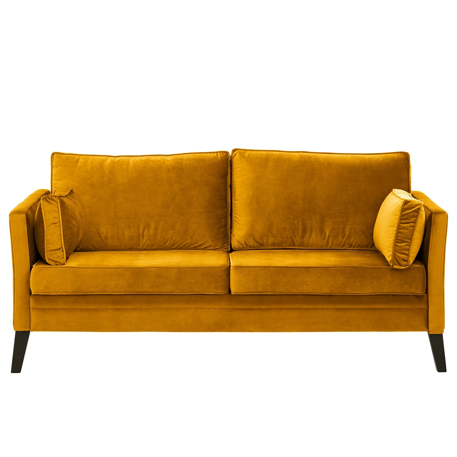 Red Living Canapé Voiron I (2-3 places) - Velours Ravi: Jaune moutarde 5 Red Living Canapé Voiron I (2-3 places) - Velours Ravi: Jaune moutarde – Image 3