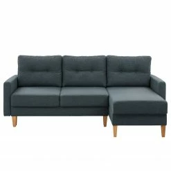 Norrwood Canapé d’angle Koski I - Tissu - Tissu Ala: Bleu - Méridienne courte à droite (vue de face) -loftscape Boutique 1000207291 200709 15503001838 DETAILS P000000001000207291