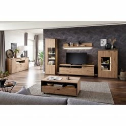 Loftscape Meuble TV Buena - Imitation planches de chêne / Anthracite -loftscape Boutique 1000207345 200317 14280900012 MOOD DETAILS P000000001000207345 mood