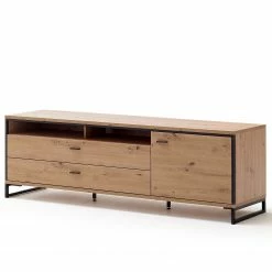 Loftscape Meuble TV Buena - Imitation planches de chêne / Anthracite -loftscape Boutique 1000207345 200317 14281000014 DETAILS P000000001000207345