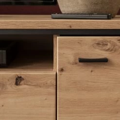 Loftscape Meuble TV Buena - Imitation planches de chêne / Anthracite -loftscape Boutique 1000207345 200317 14281200016 DETAILS P000000001000207345