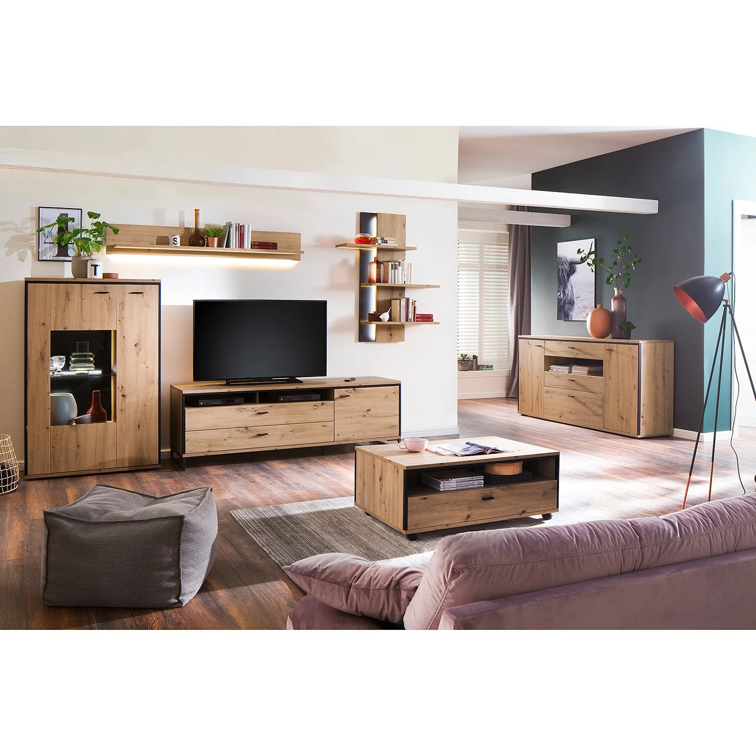 Loftscape Tablette murale Buena - Imitation planches de chêne 5 Loftscape Tablette murale Buena - Imitation planches de chêne – Image 3