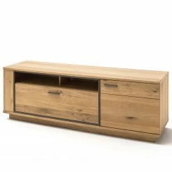 Naturoo Meuble TV Doora I - Partiellement en chêne à nœuds massif - Chêne à nœuds Bianco / Graphite -loftscape Boutique 1000207359 200317 14291300093 DETAILS P000000001000207359