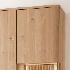 Loftscape Vitrine Salvo II - Partiellement en chêne massif - Planches de chêne Bianco / Gris -loftscape Boutique 1000207361 200317 14292700112 DETAILS P000000001000207361