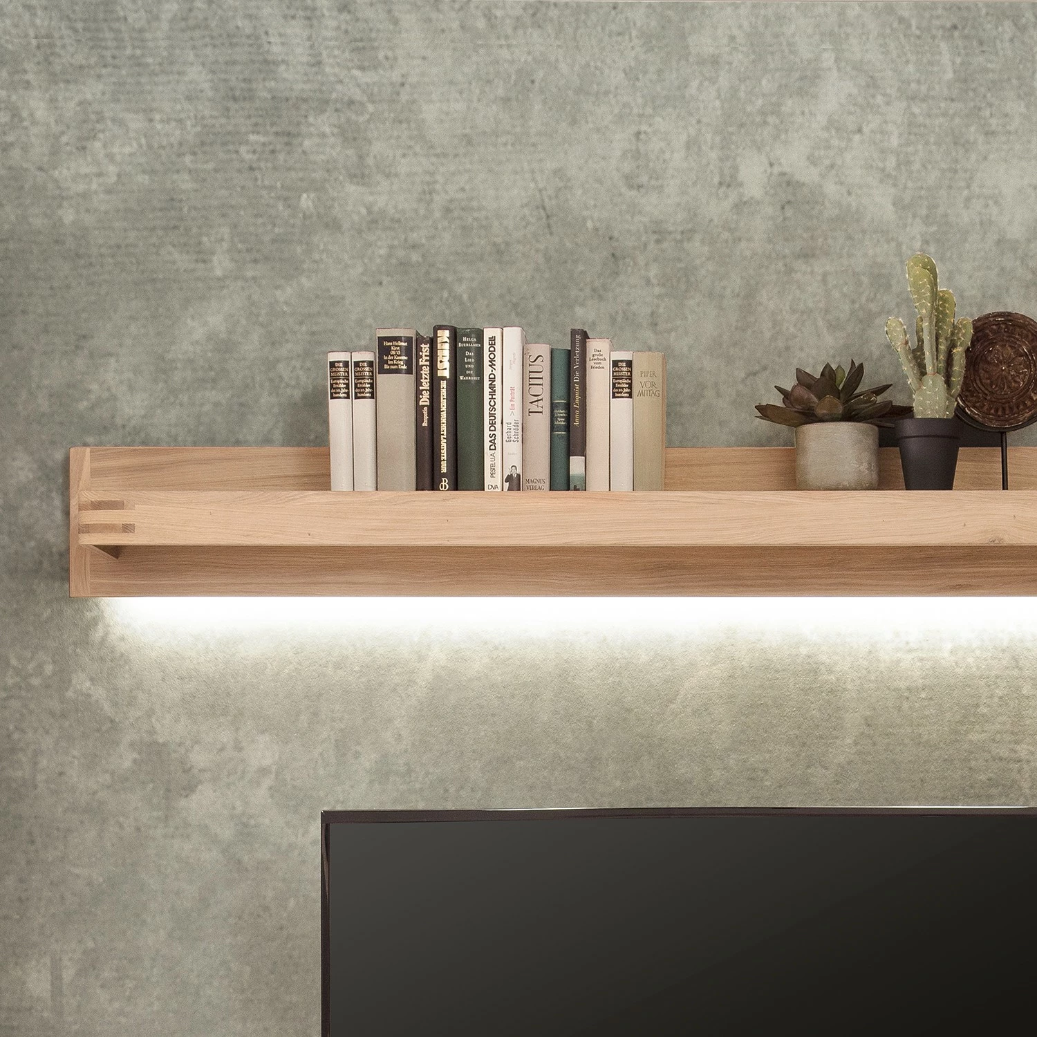 Loftscape Tablette murale Salvo II - Placage en chêne véritable - Planches de chêne Bianco 8 Loftscape Tablette murale Salvo II - Placage en chêne véritable - Planches de chêne Bianco – Image 6