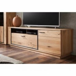 Naturoo Meubles TV muraux Doora I (3 élém.) - Partiellement en chêne à nœuds massif - Chêne à nœuds Bianco / Graphite -loftscape Boutique 1000207677 200305 06214200003 MOOD DETAILS P000000001000207677 mood