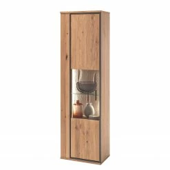 Naturoo Meubles TV muraux Doora II (4 élém.) - Partiellement en chêne à nœuds massif - Chêne à nœuds Bianco / Graphite -loftscape Boutique 1000207678 200305 06214300030 DETAILS P000000001000207678