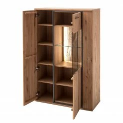 Naturoo Meubles TV muraux Doora III (3 élém.) - Partiellement en chêne à nœuds massif - Chêne à nœuds Bianco / Graphite -loftscape Boutique 1000207679 200305 06214400041 DETAILS P000000001000207679