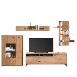 Loftscape Ensemble meubles TV Buena II (4 élém.) - Imitation planches de chêne / Anthracite -loftscape Boutique 1000207681 200305 06214600067 DETAILS P000000001000207681