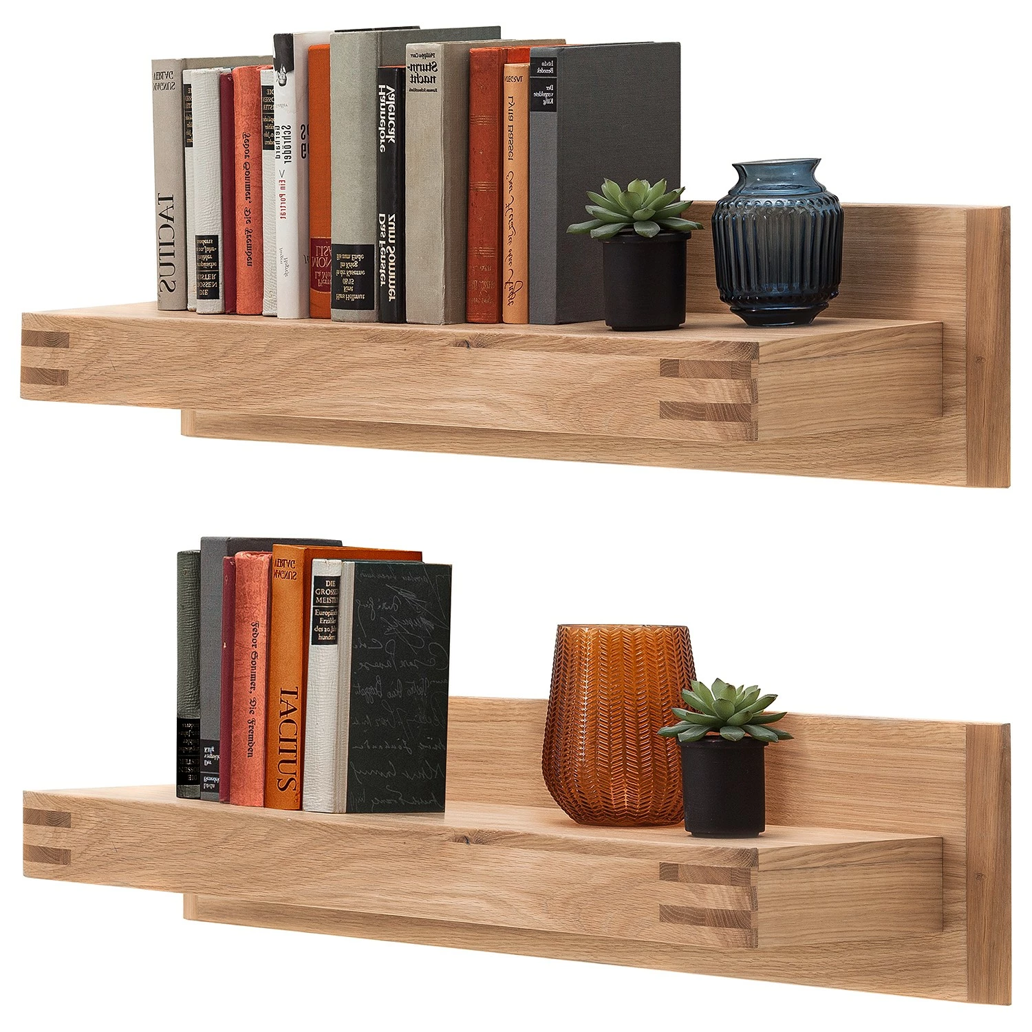 Loftscape Ensemble meubles TV Salvo III (4 élém.) - Partiellement en chêne massif - Planches de chêne Bianco / Gris 9 Loftscape Ensemble meubles TV Salvo III (4 élém.) - Partiellement en chêne massif - Planches de chêne Bianco / Gris – Image 7