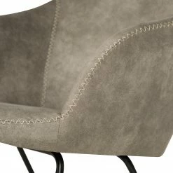 Mørteens Rocking chair Kumia I - Aspect cuir vieilli - Gris -loftscape Boutique 1000208986 210427 11180600021 DETAILS P000000001000208986