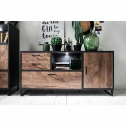 Red Living Buffet Hixson - Imitation chêne de tonneau / Noir -loftscape Boutique 1000209055 200402 14345000052 MOOD DETAILS P000000001000209055 mood