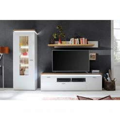 Loftscape Meuble TV Mundai - Avec éclairage - Blanc / Imitation chêne de Wotan - Largeur : 196 cm 9 Loftscape Meuble TV Mundai - Avec éclairage - Blanc / Imitation chêne de Wotan - Largeur : 196 cm -loftscape Boutique 1000209063 200402 14350000065 MOOD DETAILS P000000001000209063 mood