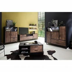 Red Living Buffet haut Hixson - Imitation chêne de tonneau / Noir -loftscape Boutique 1000209072 200402 14351900090 MOOD DETAILS P000000001000209072 mood