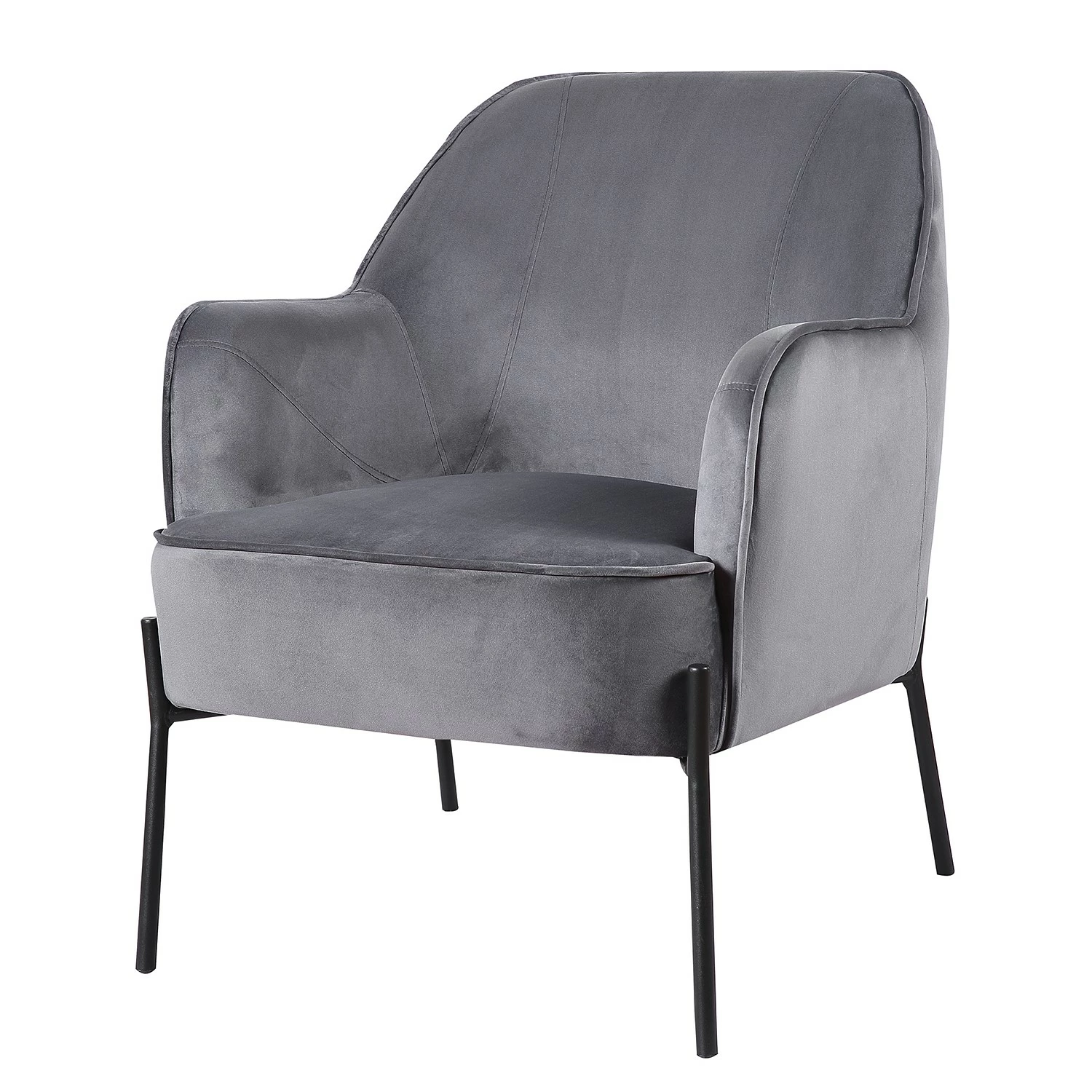 Mørteens Fauteuil Bohemia - Velours - Gris - Sans repose-pieds - Velours 3 Mørteens Fauteuil Bohemia - Velours - Gris - Sans repose-pieds - Velours