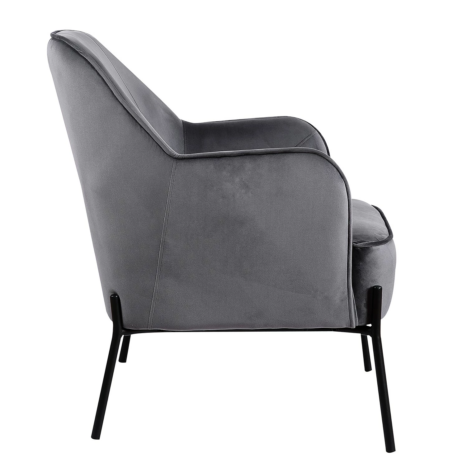 Mørteens Fauteuil Bohemia - Velours - Gris - Sans repose-pieds - Velours 8 Mørteens Fauteuil Bohemia - Velours - Gris - Sans repose-pieds - Velours – Image 6