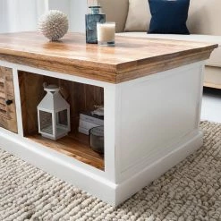 Maison Belfort Table basse Newhaven - Manguier massif - Manguier / Blanc 21 Maison Belfort Table basse Newhaven - Manguier massif - Manguier / Blanc -loftscape Boutique 1000209374 210311 08073700004 DETAILS P000000001000209374