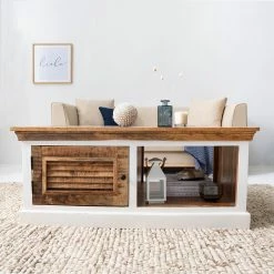 Maison Belfort Table basse Newhaven - Manguier massif - Manguier / Blanc 20 Maison Belfort Table basse Newhaven - Manguier massif - Manguier / Blanc -loftscape Boutique 1000209374 210311 08073700005 DETAILS P000000001000209374