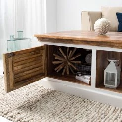 Maison Belfort Table basse Newhaven - Manguier massif - Manguier / Blanc 23 Maison Belfort Table basse Newhaven - Manguier massif - Manguier / Blanc -loftscape Boutique 1000209374 210311 08073900007 DETAILS P000000001000209374