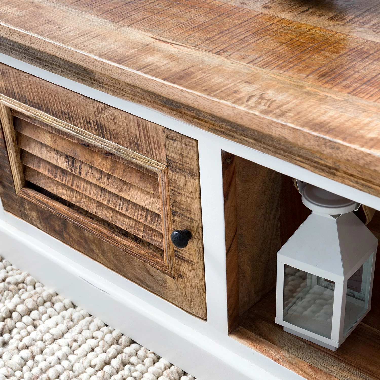 Maison Belfort Table basse Newhaven - Manguier massif - Manguier / Blanc 10 Maison Belfort Table basse Newhaven - Manguier massif - Manguier / Blanc – Image 8