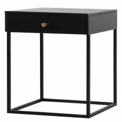 Loftscape Bout de canapé Potton - Métal - Noir