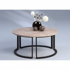 Loftscape Table basse Kuau II - Imitation béton / Noir 5 Loftscape Table basse Kuau II - Imitation béton / Noir -loftscape Boutique 1000209679 200406 13060100091 MOOD DETAILS P000000001000209679 mood
