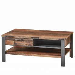Red Living Table basse Blackpool - Imitation bois recyclé / Gris