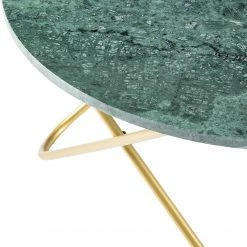 Studio Copenhagen Table basse Menou II - Marbre / Métal - Vert / Doré -loftscape Boutique 1000210777 200430 13190400020 DETAILS P000000001000210777