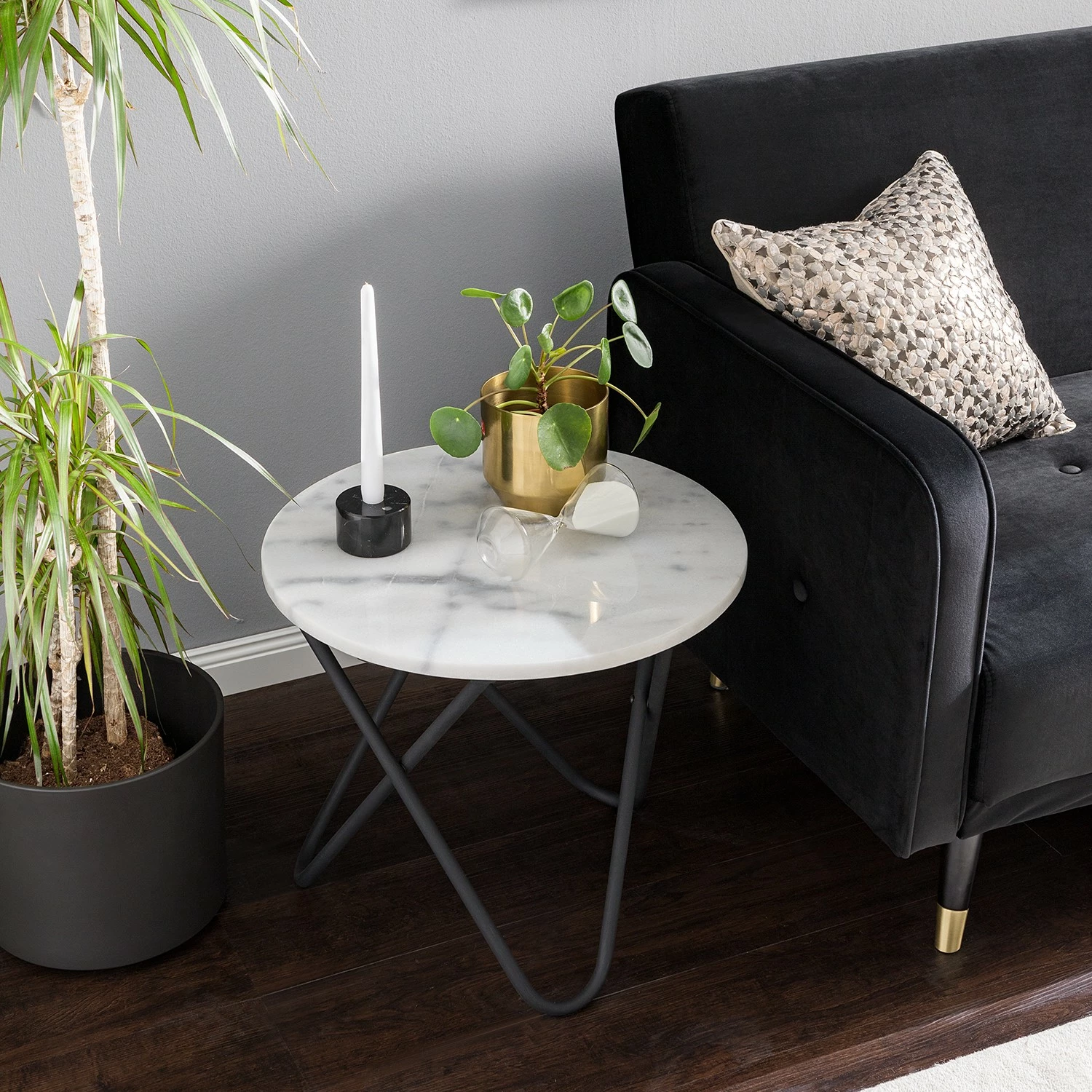 Studio Copenhagen Table basse Menou I - Marbre / Métal - Marbre blanche/ Noir 5 Studio Copenhagen Table basse Menou I - Marbre / Métal - Marbre blanche/ Noir – Image 3