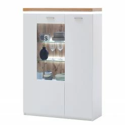 Loftscape Ensemble meubles TV Mundai II (3 élém.) - Avec éclairage  - Blanc / Imitation chêne de Wotan -loftscape Boutique 1000210798 200430 14332600056 DETAILS P000000001000210798