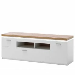 Loftscape Ensemble meubles TV Mundai II (3 élém.) - Avec éclairage  - Blanc / Imitation chêne de Wotan -loftscape Boutique 1000210798 200430 14332900059 DETAILS P000000001000210798
