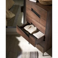 Red Living Commode Kluuvi II - Placage en bois véritable - Noyer / Noir -loftscape Boutique 1000210870 200824 12200000006 DETAILS P000000001000210870