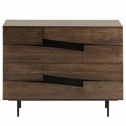 Red Living Commode Kluuvi I - Placage en bois véritable - Noyer / Noir -loftscape Boutique 1000210871 200429 17355500029 DETAILS P000000001000210871