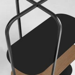 Red Living Étagère Laukaa - Acier / Placage en bois véritable - Noir / Noyer 13 Red Living Étagère Laukaa - Acier / Placage en bois véritable - Noir / Noyer -loftscape Boutique 1000210882 200625 07314700004 DETAILS P000000001000210882