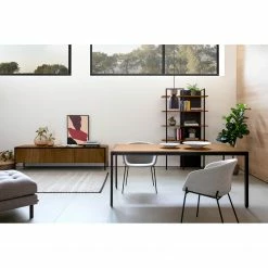 Red Living Meuble TV Juuka - Placage en bois véritable - Noyer / Noir -loftscape Boutique 1000210883 200824 12200600015 MOOD DETAILS P000000001000210883 mood