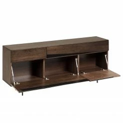 Red Living Buffet Kuuvi - Placage en bois véritable - Noyer / Noir -loftscape Boutique 1000210885 200429 17363100071 DETAILS P000000001000210885