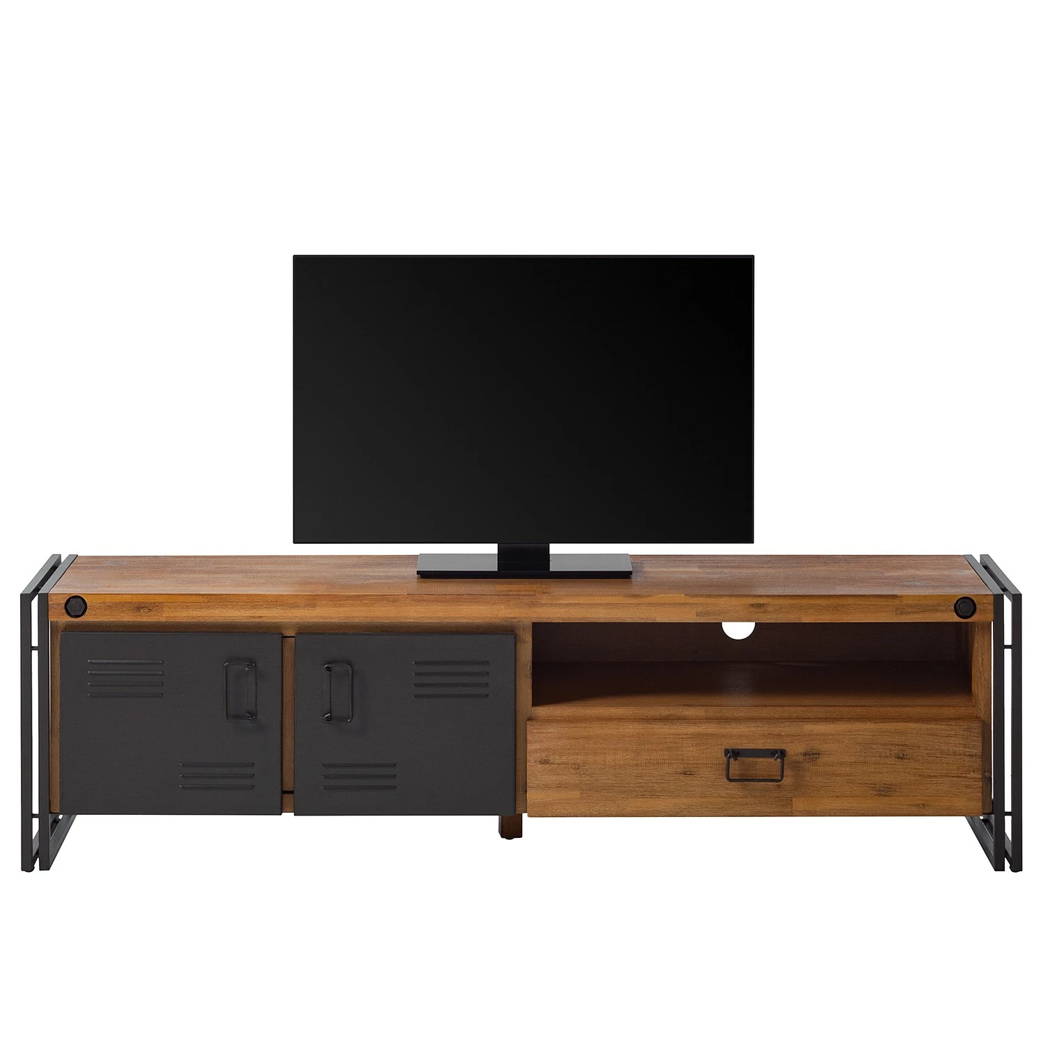 Ars manufacti Meuble TV Manchester IV - Acacia massif / Métal - Acacia / Anthracite 6 Ars manufacti Meuble TV Manchester IV - Acacia massif / Métal - Acacia / Anthracite – Image 4