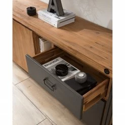 Ars manufacti Buffet Manchester VI - Acacia massif / Métal - Acacia / Anthracite -loftscape Boutique 1000210964 210121 12574800023 DETAILS P000000001000210964