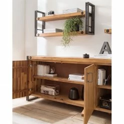 Ars manufacti Buffet Manchester VI - Acacia massif / Métal - Acacia / Anthracite -loftscape Boutique 1000210964 210121 12574800025 DETAILS P000000001000210964