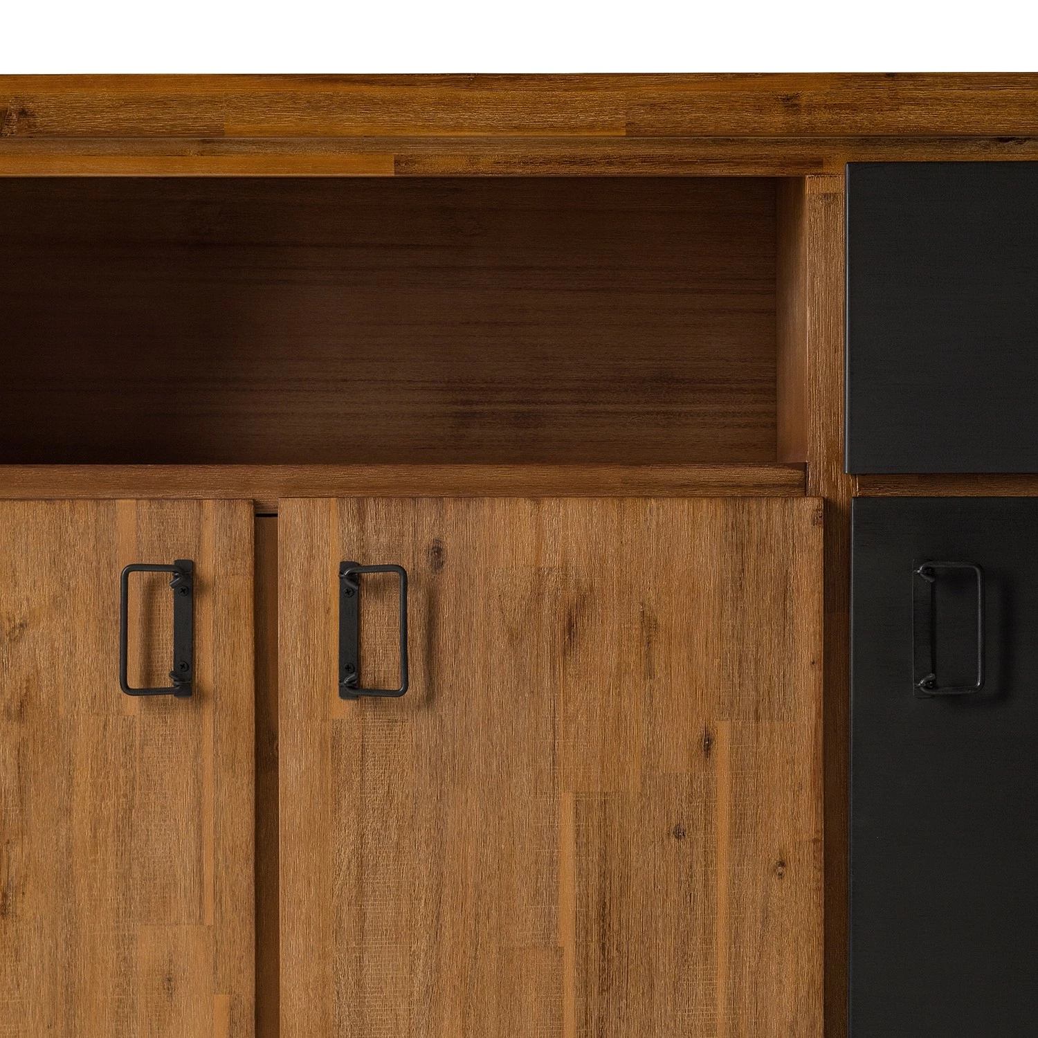 Ars manufacti Buffet Manchester VII - Acacia massif / Métal - Acacia / Anthracite 11 Ars manufacti Buffet Manchester VII - Acacia massif / Métal - Acacia / Anthracite – Image 9