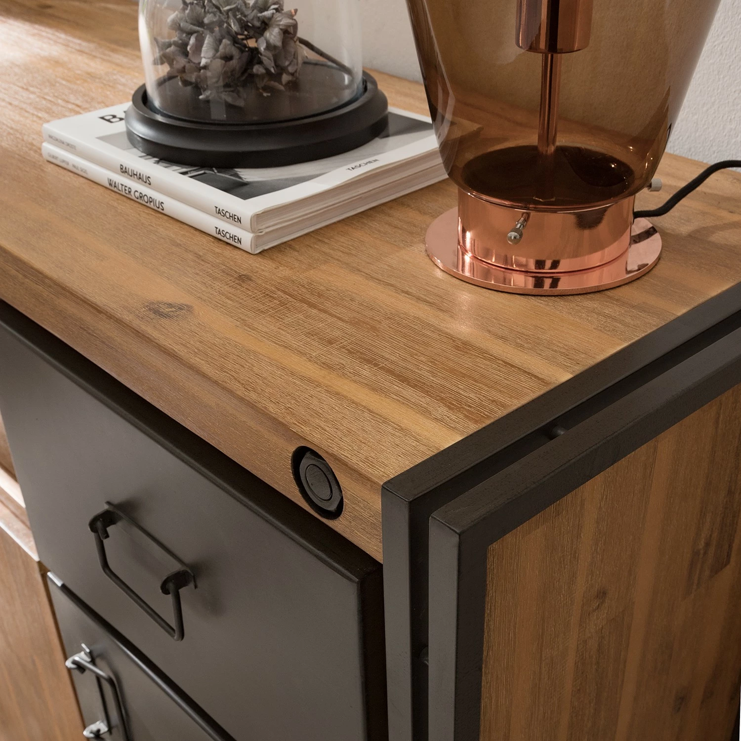 Ars manufacti Buffet Manchester VII - Acacia massif / Métal - Acacia / Anthracite 12 Ars manufacti Buffet Manchester VII - Acacia massif / Métal - Acacia / Anthracite – Image 10