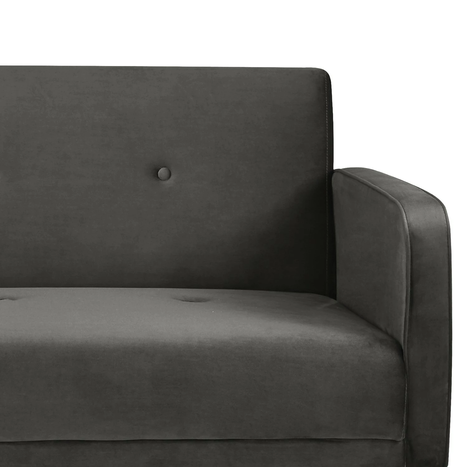 Jack & Alice Canapé convertible Daru IV - Velours - Gris 10 Jack & Alice Canapé convertible Daru IV - Velours - Gris – Image 8