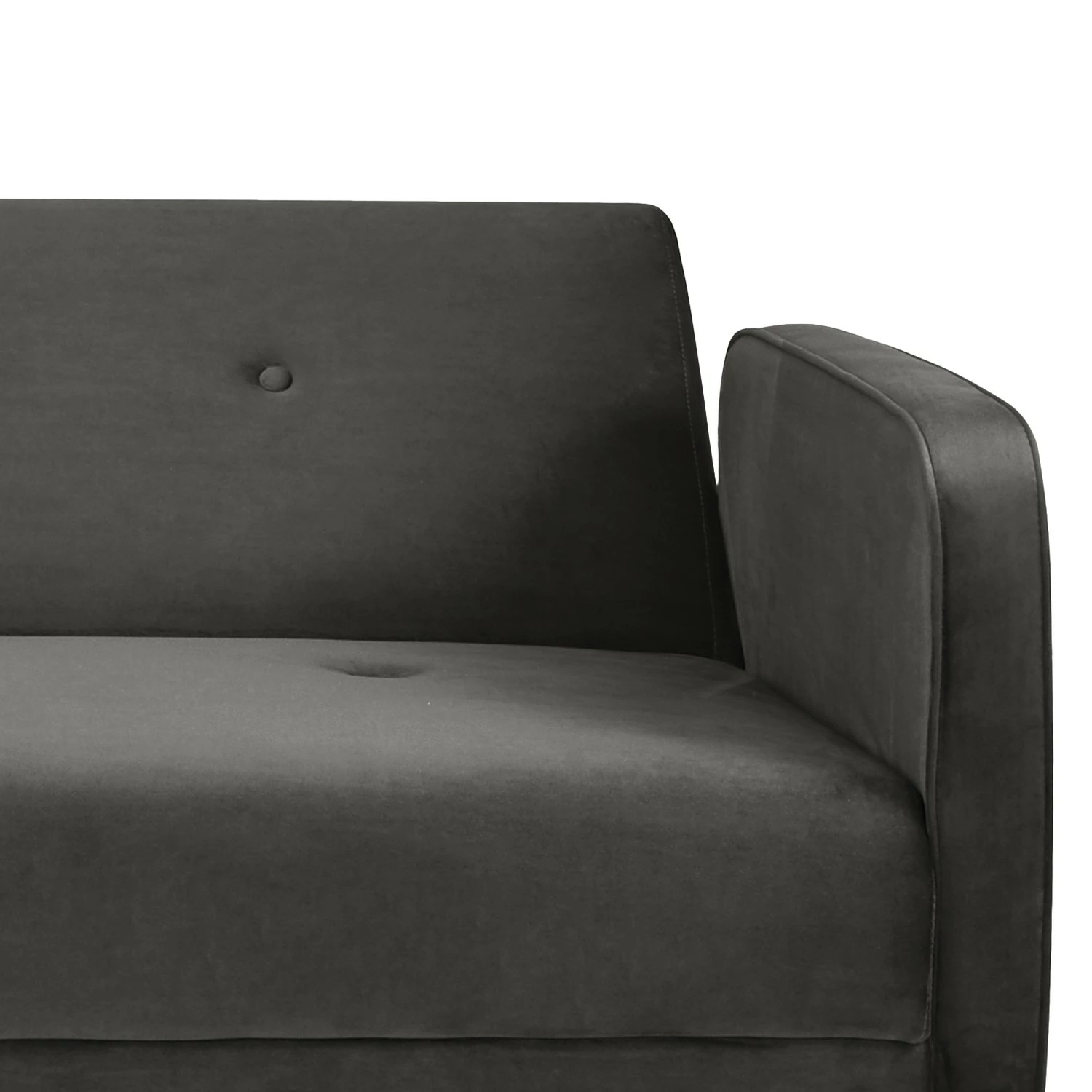 Jack & Alice Canapé convertible Daru IV - Velours - Gris 11 Jack & Alice Canapé convertible Daru IV - Velours - Gris – Image 9