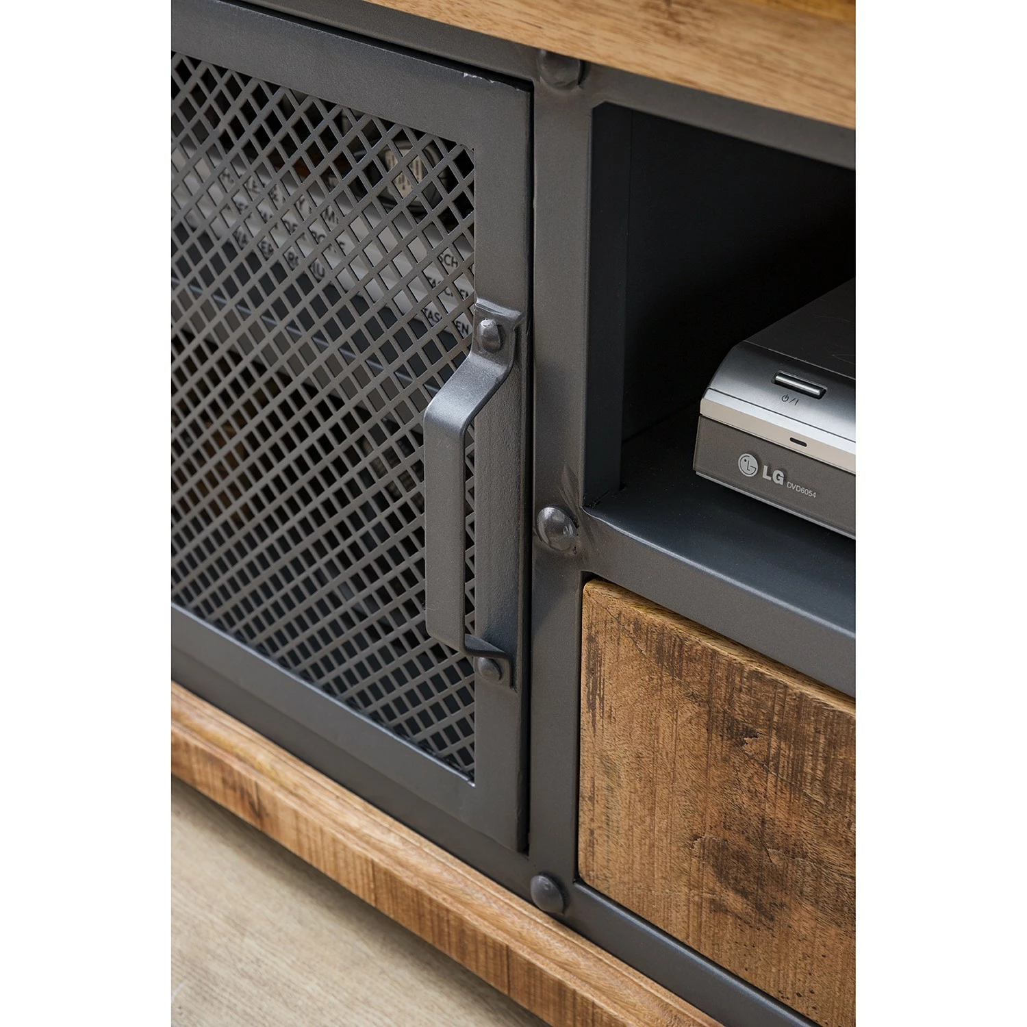 Ars manufacti Meuble TV Hunter II - Manguier massif / Métal - Manguier / Gris bleu 14 Ars manufacti Meuble TV Hunter II - Manguier massif / Métal - Manguier / Gris bleu – Image 12