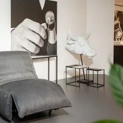 Jack & Alice Bouts de canapé Daggett I (lot de 2) - Marbre / Métal - Marbre Noir / Marbre blanc -loftscape Boutique 1000211415 200504 13491500034 MOOD DETAILS P000000001000211415 mood