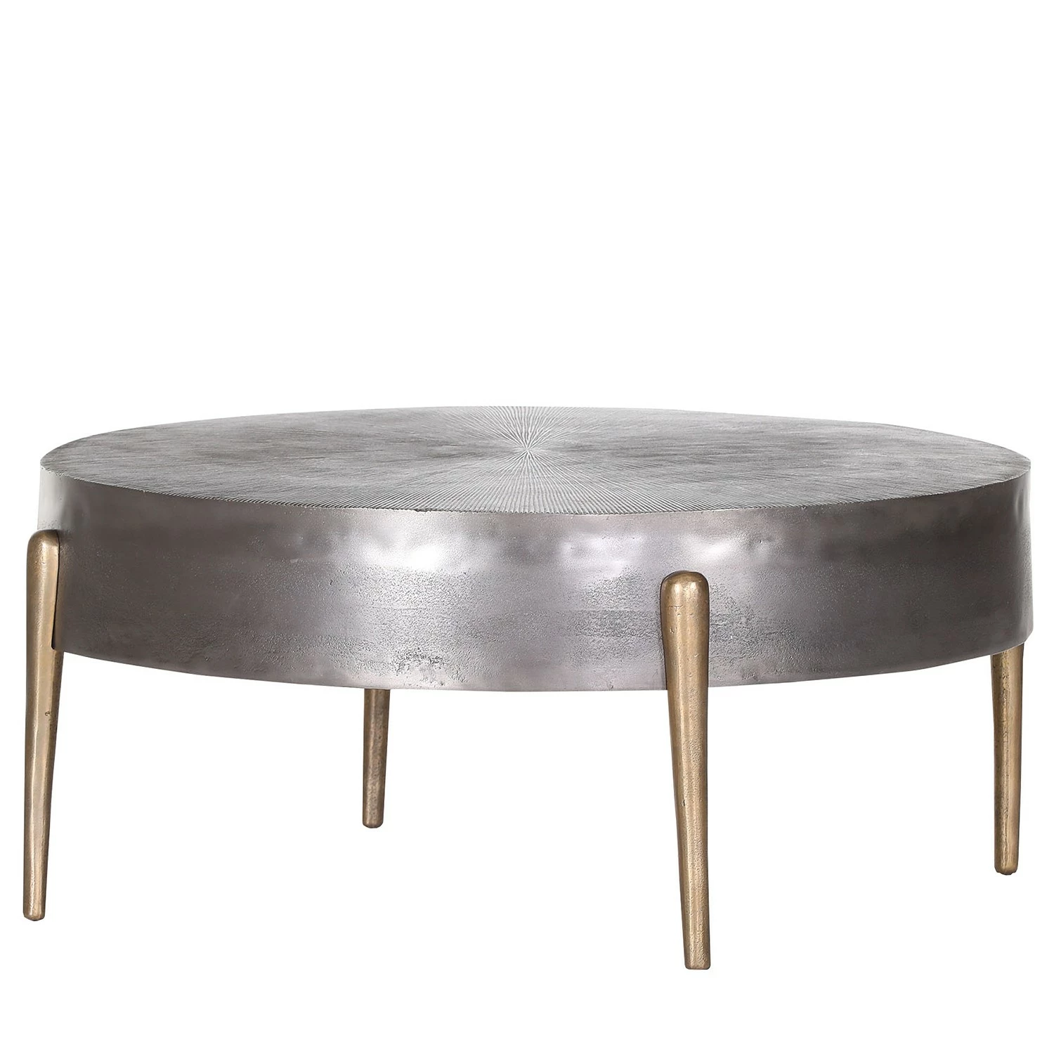Jack & Alice Table basse Cumby I - Aluminium - Argenté vieilli / Laiton vieilli 3 Jack & Alice Table basse Cumby I - Aluminium - Argenté vieilli / Laiton vieilli