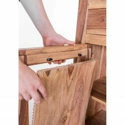 Naturoo Commode Nyack III - Manguier massif / Vannerie - Manguier / Doré -loftscape Boutique 1000211441 210217 11362700001 DETAILS P000000001000211441