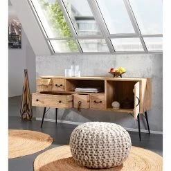 Red Living Buffet Latta - Manguier massif / Métal - Manguier / Noir -loftscape Boutique 1000211455 220316 021 MOOD DETAILS P000000001000211455 mood