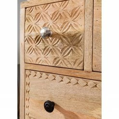 Red Living Buffet Latta - Manguier massif / Métal - Manguier / Noir -loftscape Boutique 1000211455 220316 030 DETAILS P000000001000211455